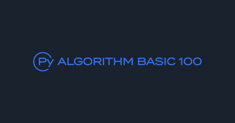 Python Algorithm Basic 100
